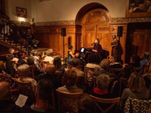 Avec Hengameh Bertschi - Rencontres Orien-Occident au Château de Sierre ( Suisse)